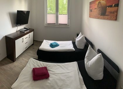 Das Schlafzimmer - Aus eine anderen Perspektive in der Ferienwohnung im Erdgeschoss